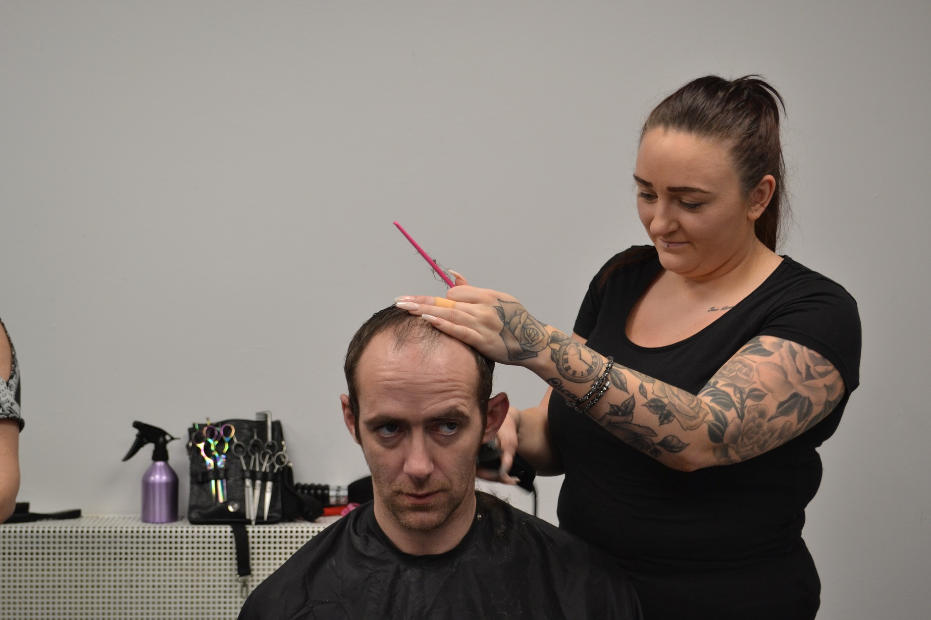 Barbering Students Give Haircuts To The Homeless At