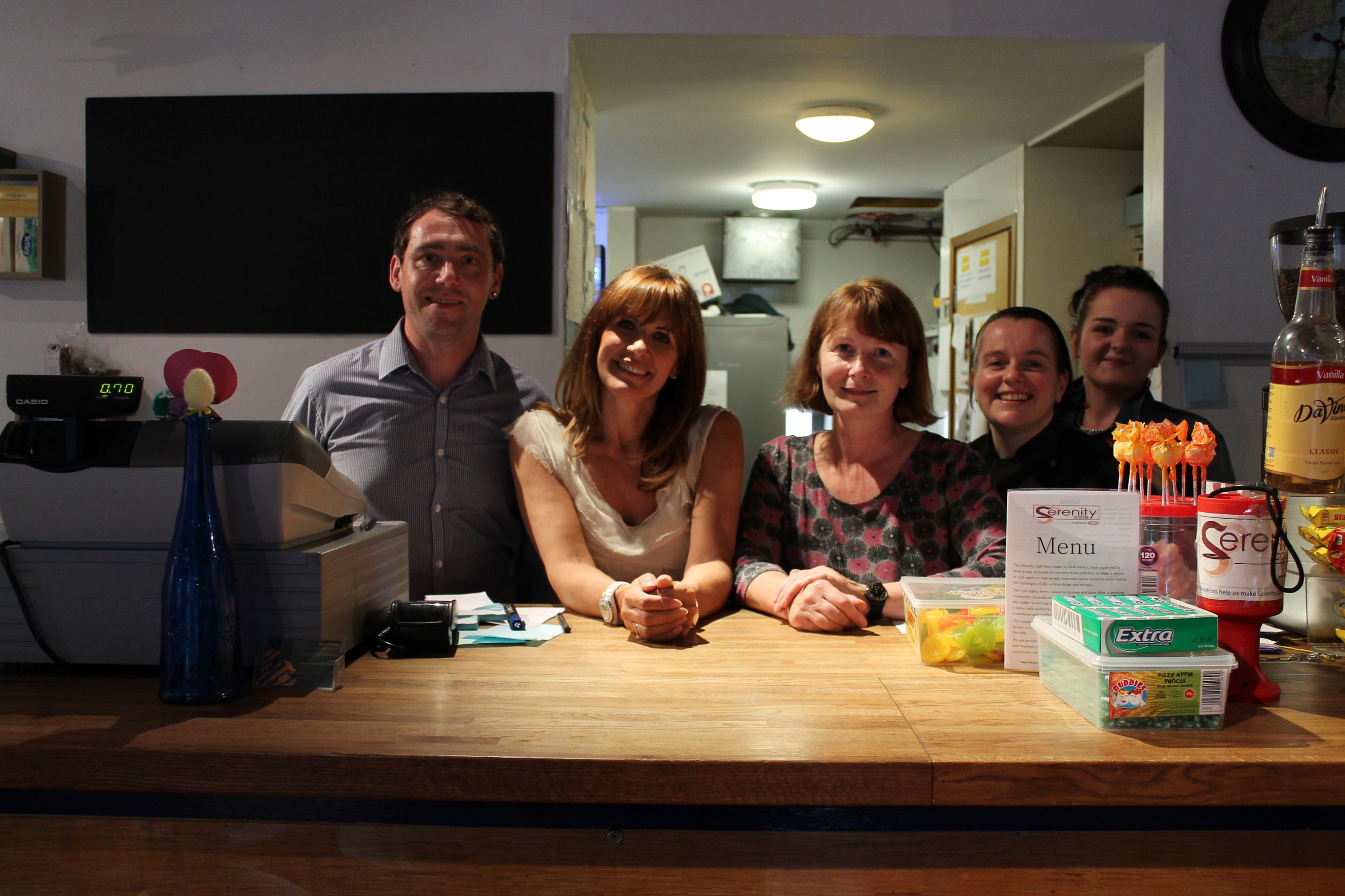 carol smillie at the serenity cafe