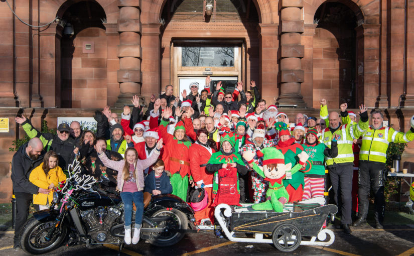 Bikers Rev Up Festive Fun at Edinburgh Sick Kids