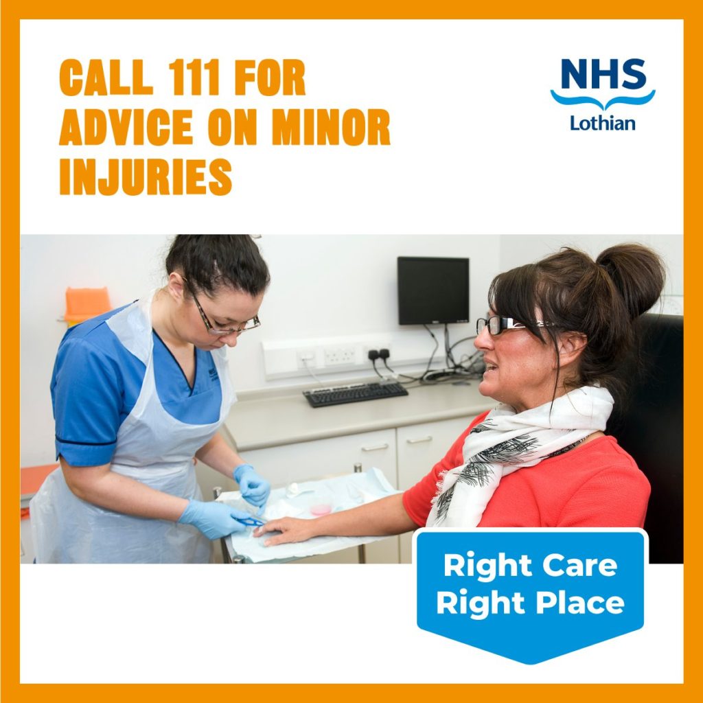 Call 4 Injury Call 111 for minor injuries advice – The NEN – North Edinburgh News