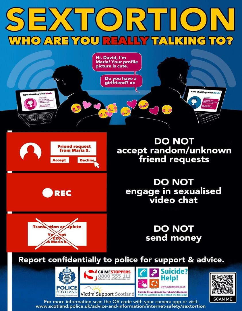 Police Scotland: Sextortion advice – The NEN – North Edinburgh News