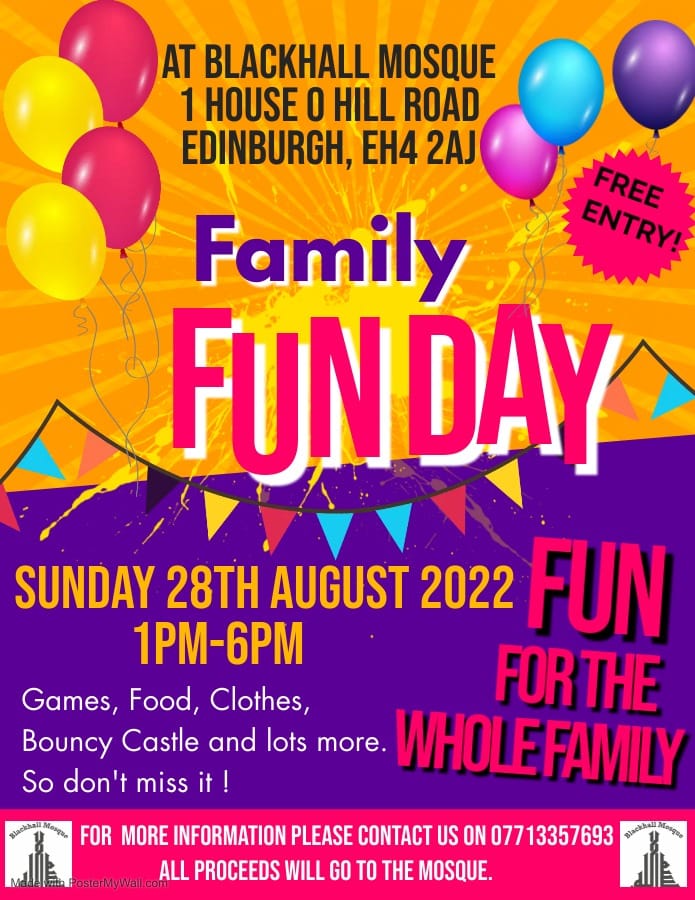 Blackhall Mosque Fun Day tomorrow – The NEN – North Edinburgh News