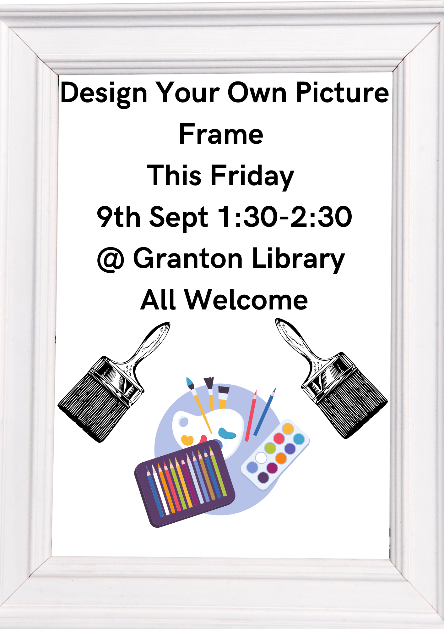 Design your own picture frame today at Granton Library – The NEN ...