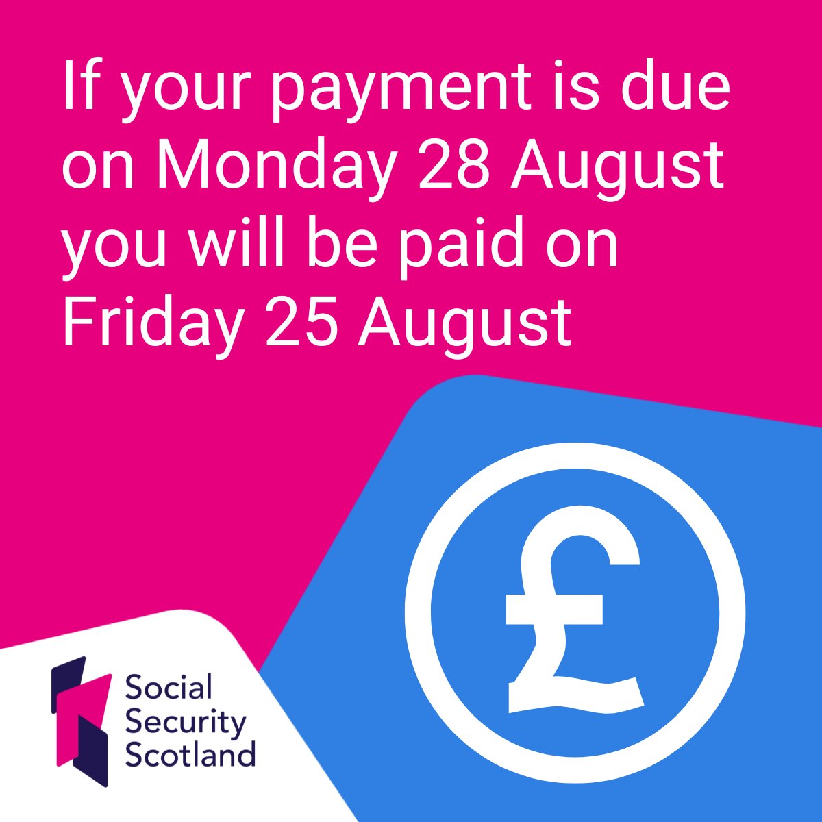Social Security Scotland August Bank Holiday Payments The NEN