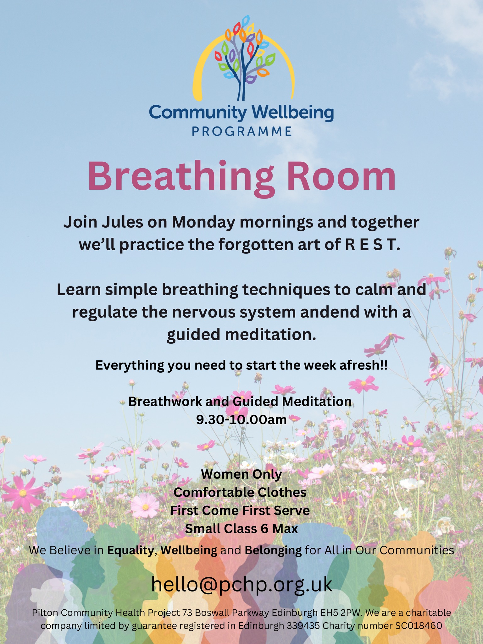 Tomorrow: Breathing Room at PCHP – The NEN – North Edinburgh News