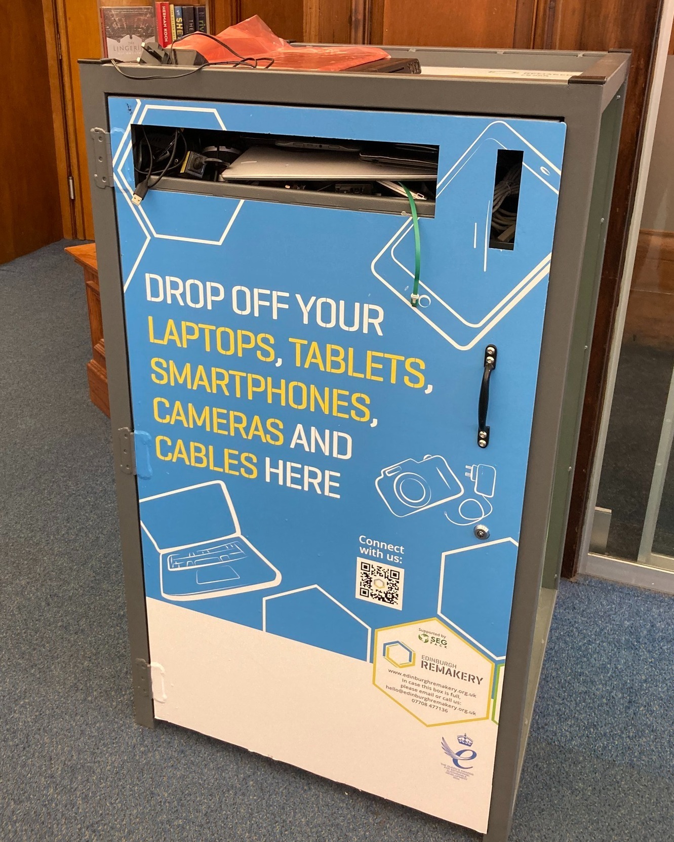 Tech Donation Box at Stockbridge Library – The NEN – North Edinburgh News